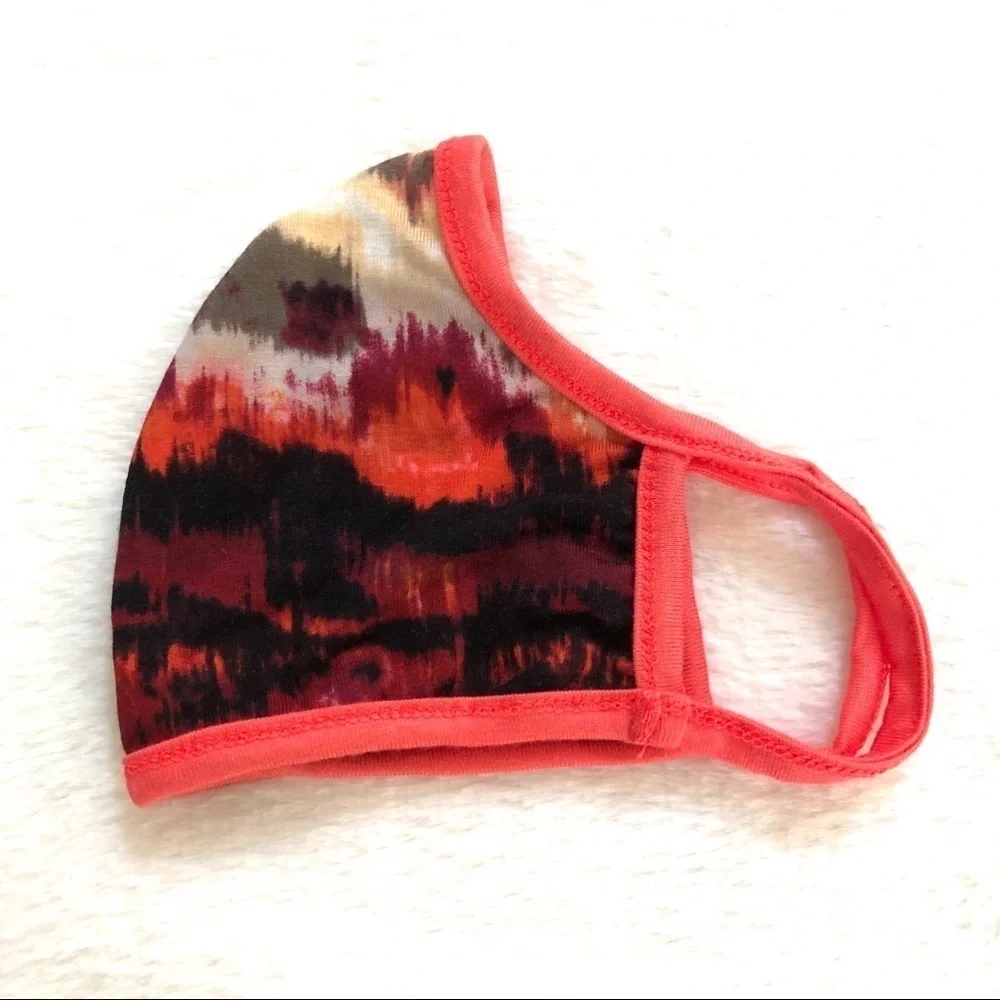 🔴 5 for $10 ONE Abstract Design Red & Black Face Mask
